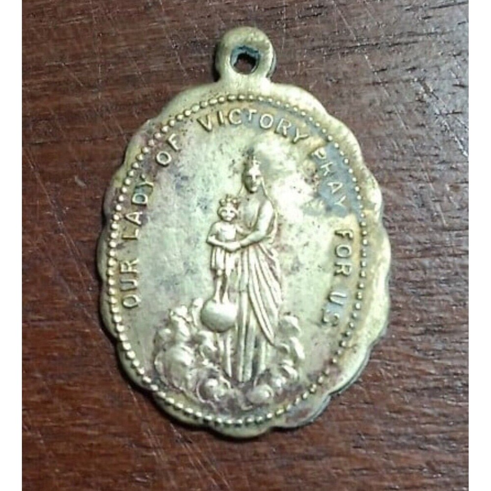 Our Lady Of Victory Pray For Us Gold Charm